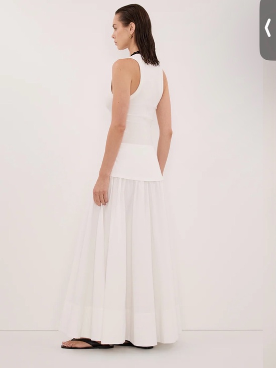 DISSH Dresses & Skirts - DISSH Claire White Cotton Midi Skirt